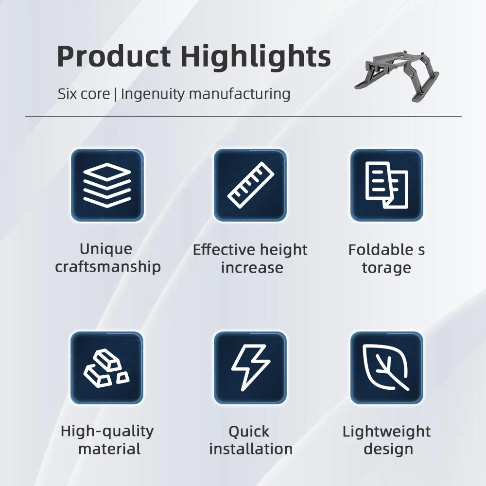 Landing Gear for DJI MAVIC Air 3/Air 3S Foldable Extension Support Legs Dorne Heighten Bracket Protector Feet Stand Accessories