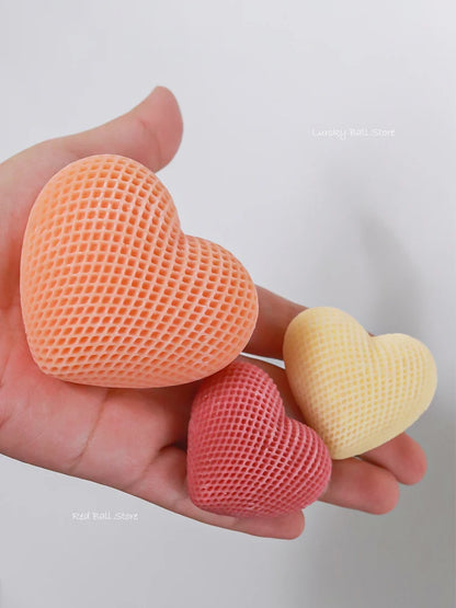 Love Silicone Mold Heart Soap Candle Making Supplies Mould Mousse Cake DIY Wedding Chocolate Baking Decor Valentine's Day Gifts