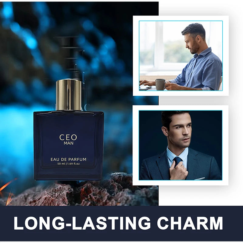 Classic High-end Men's Perfume  Men's Lasting Scent Couples Date Eau De Parfum Exudes Captivating Charm Fresh Sandalwood Vanilla