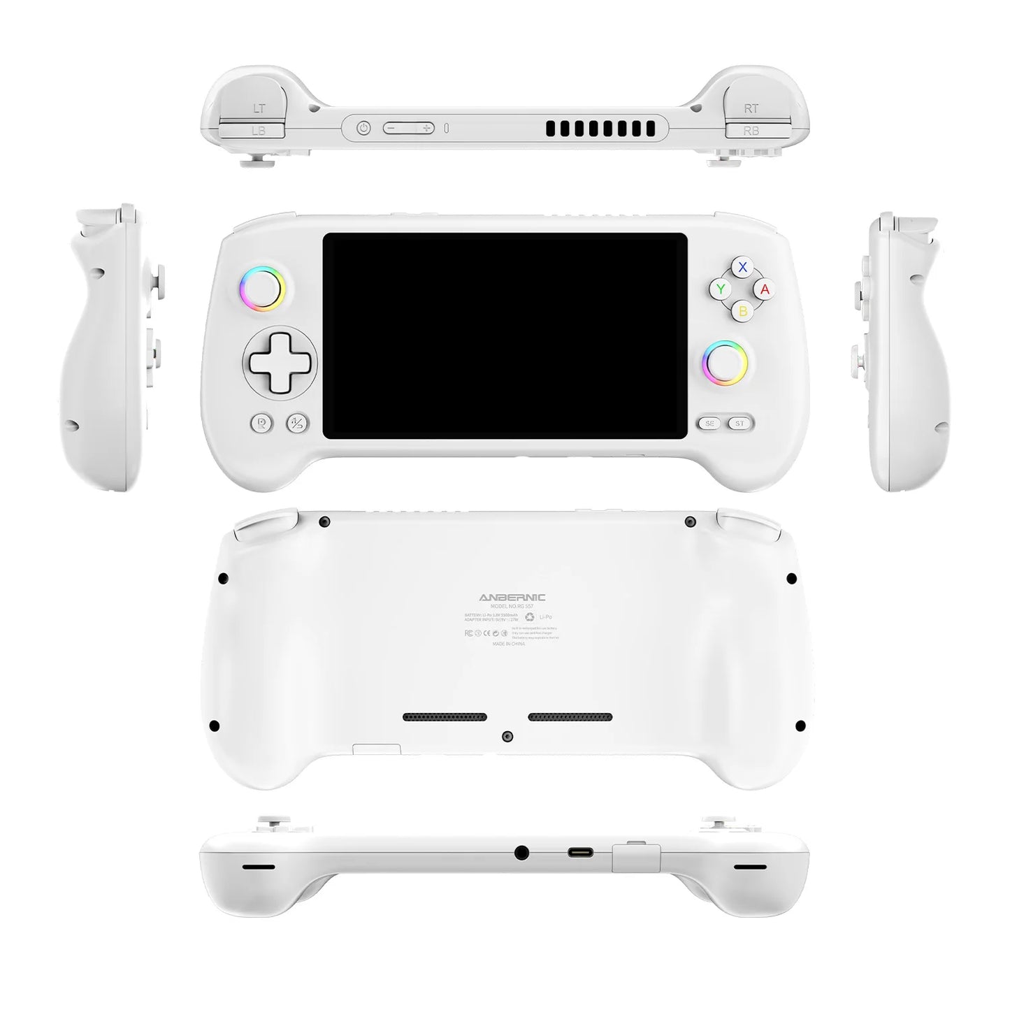 ANBERNIC RG557 Retro Handheld Game Video Player Console  Android 14 12G+256G 5.48 inch AMOLED Screen  512G PS2 PSP Games RG 557