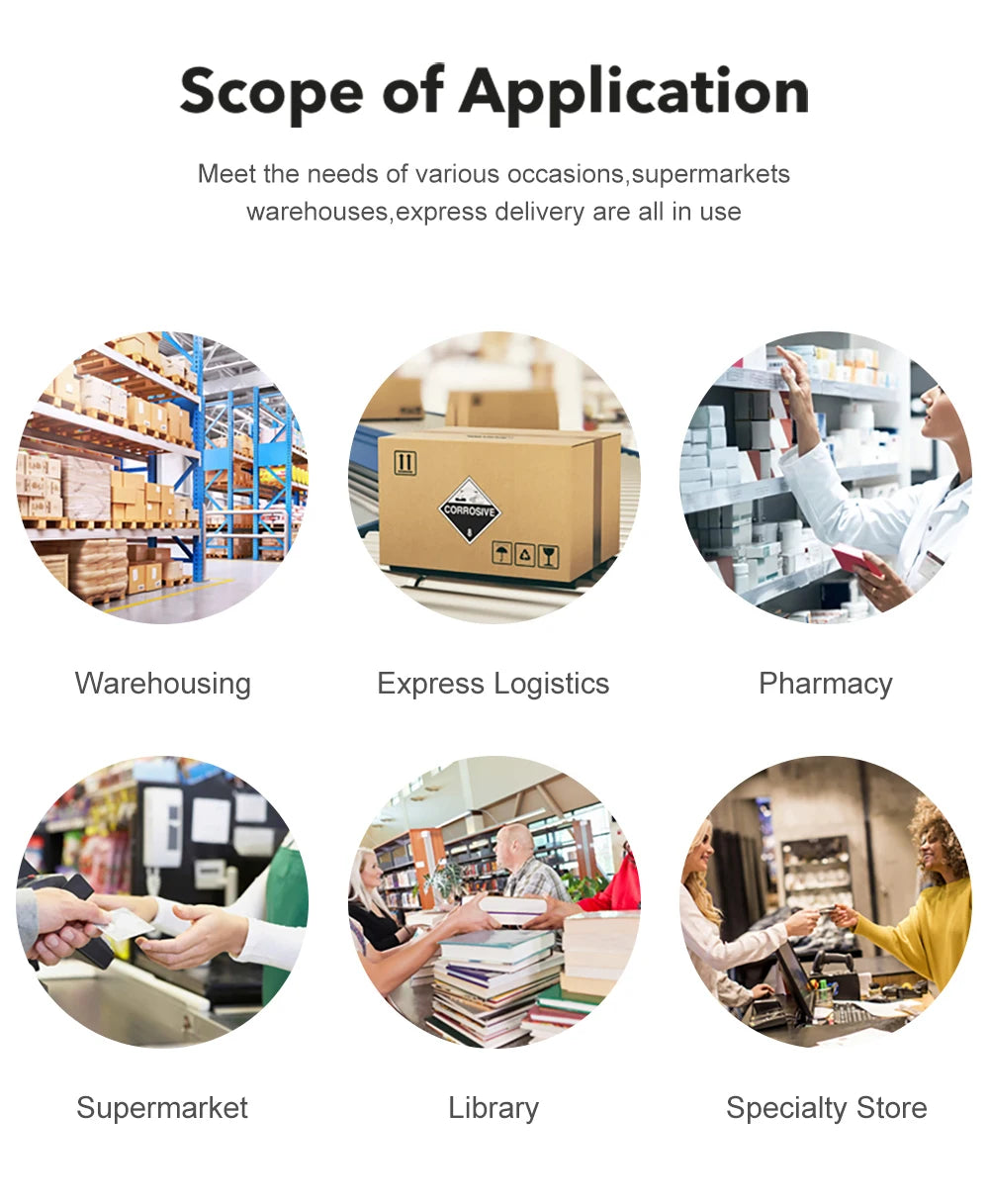 Lecteur de codes-barres 1D/2D filaire/sans fil Bluetooth omnidirectionnel pour la logistique des supermarchés et des produits