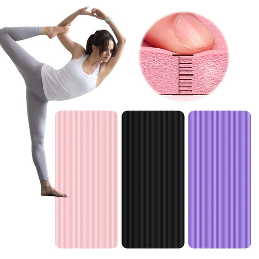 Tapis de yoga antidérapant, tapis d'exercice épais et uni, tapis de fitness multifonctionnel pour la maison et la salle de sport.