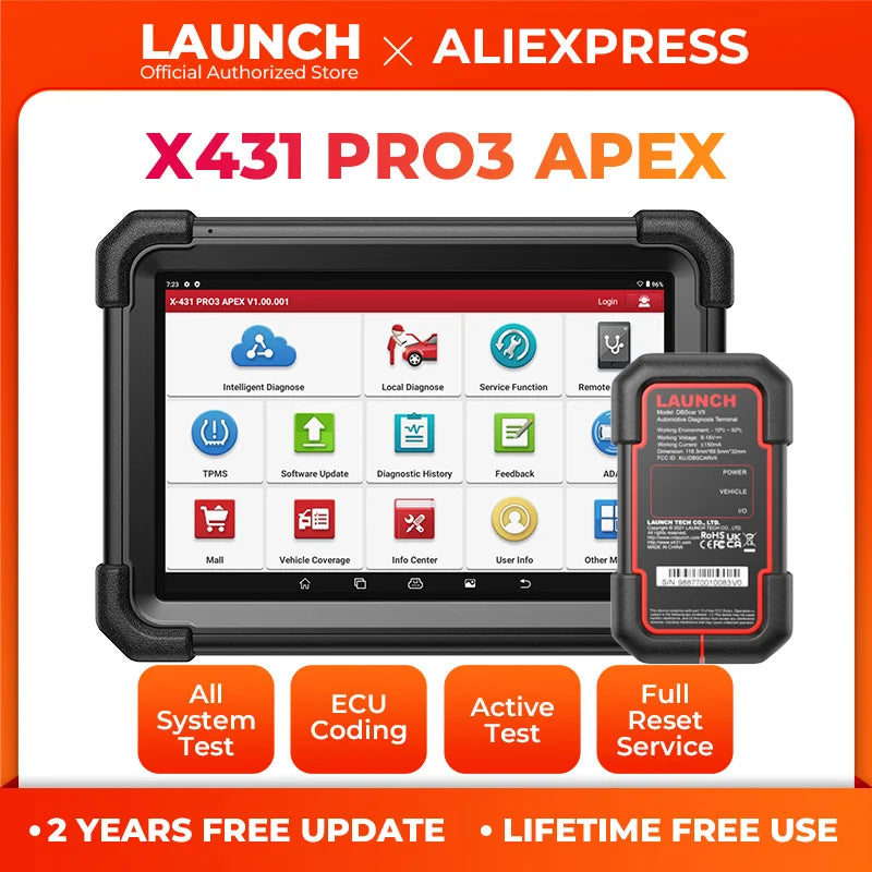 NOUVEAU X431 PRO3 APEX Outils de diagnostic automobile Scanner OBD2 Diagnostic automobile Scanner automatique Livraison gratuite