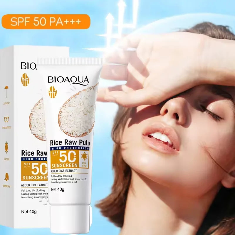 Facial Sunscreen Cream SPF 50+ Body Protector Solar Lotion Long-Lasting Non-Greasy Prevent Sunburn UV Protection Sun Sunblock