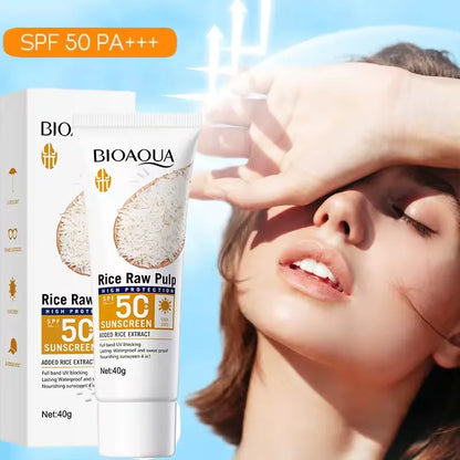 Facial Sunscreen Cream SPF 50+ Body Protector Solar Lotion Long-Lasting Non-Greasy Prevent Sunburn UV Protection Sun Sunblock