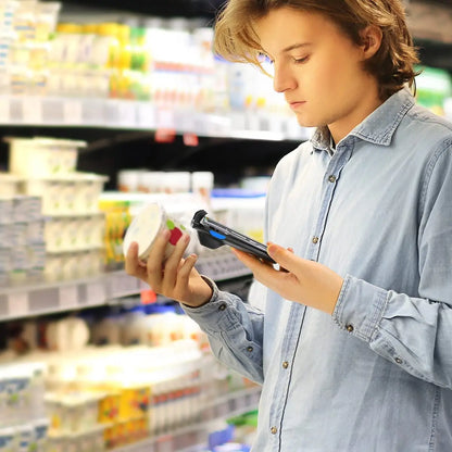 Eyoyo EY-017 2D Back Clip Bluetooth Barcode Scanner Portable Barcode Reader Data Matrix Code 1D 2D QR Scanner Android IOS System