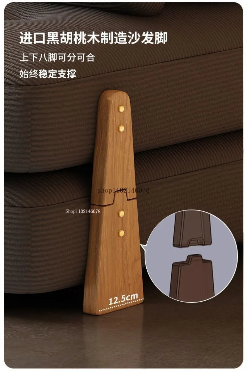 Nordic Home Lazy Sofa Small Apartment Fabric Sofas Living Room Tofu Block Module Combination Sofa Bed Dual-purpose Cream Tatami