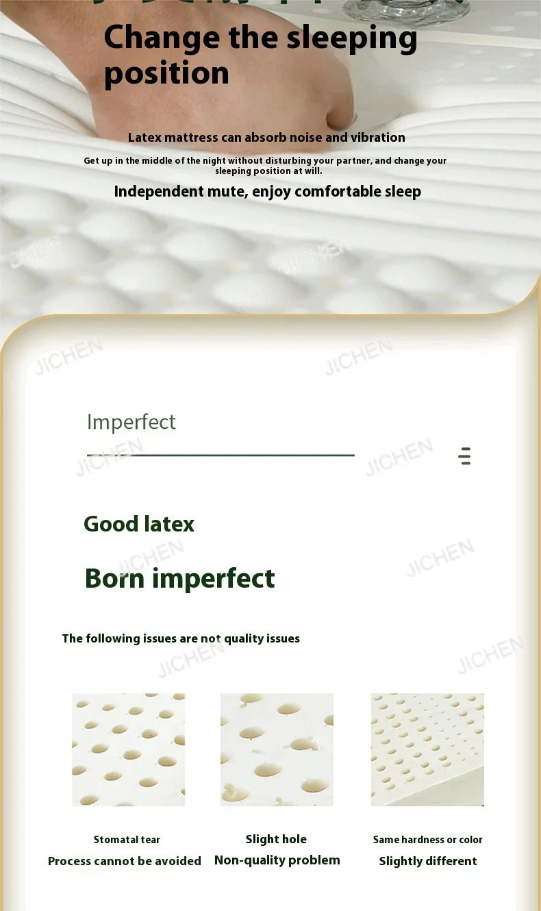 HQC Natural Latex Double Mattresses King Size Molblly Foldable Latex Mattresses Twin Queen Folding Colchon Matrimonial Furnitur