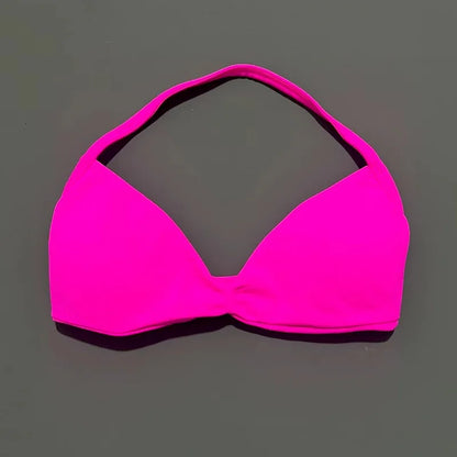 HISTELLO Strappy Bra Gym Top Women High Support Thin Strap Halter Sports Seamless Bras Scrunch Push-up Workout Yoga Tank Tops