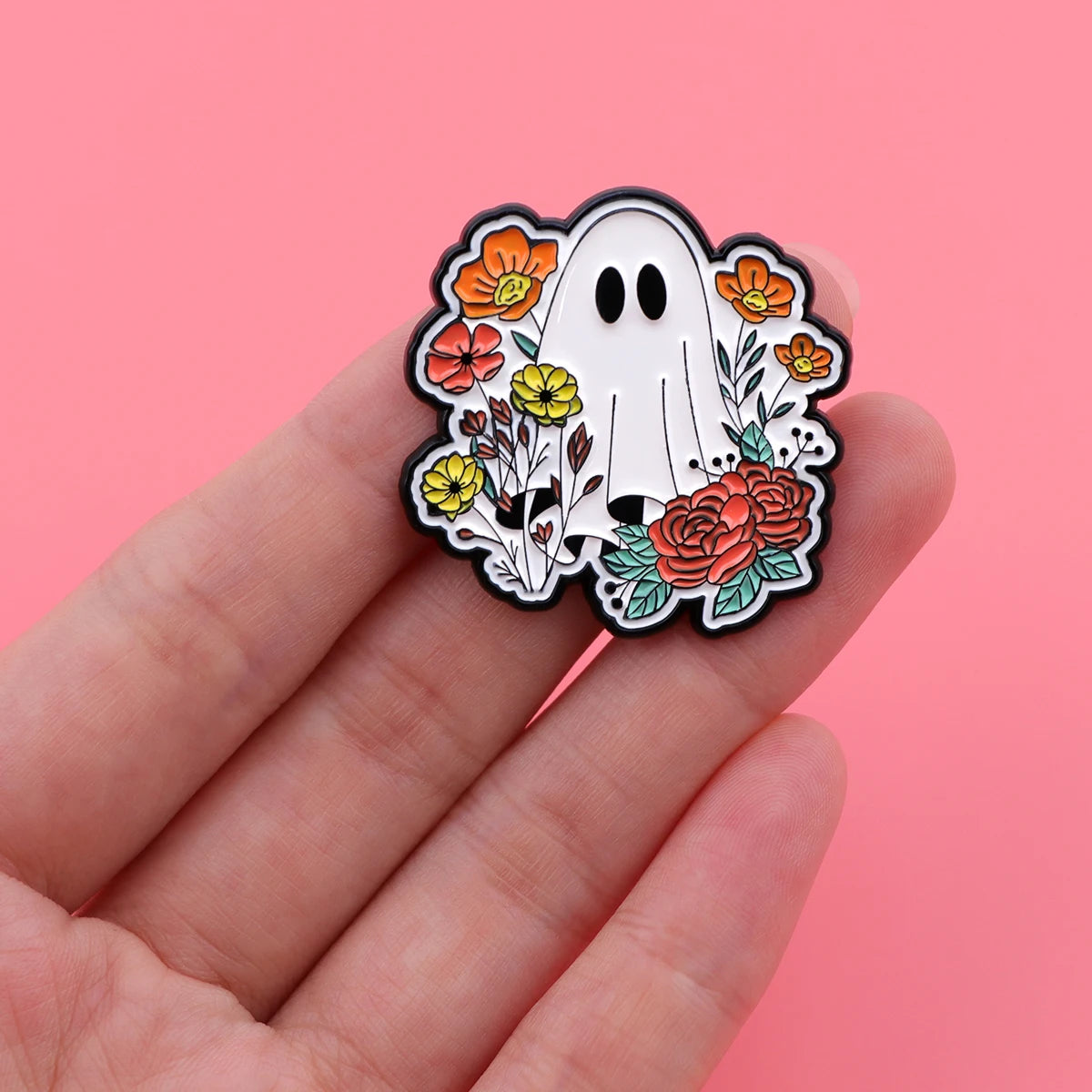 Halloween Ghost Enamel Pin Cartoon Brooch Pines Men Lapel Pins Badge on Backpack Clothing Accessories Cute Jewelry Party Gifts