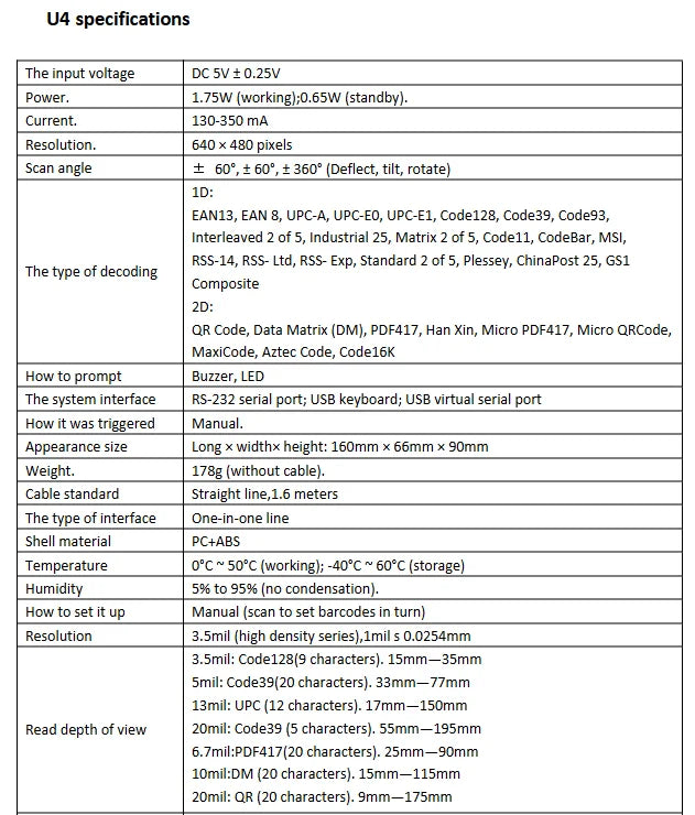 2D 1D Barcode Reader Wireless QR Bar Code Scanner CMOS Image High-speed Decoding Bluetooth Handheld Scanner for store