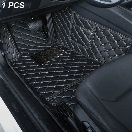 Custom Automotive Car Floor Mats For VW Golf 4 1999 2000 2001 2002 2003 Auto Luxury Leather Men Women Car Mats Full Coverage