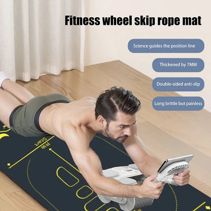 Tapis de yoga pour hommes et femmes, antidérapant et amortissant, idéal pour le Pilates à domicile et les exercices au sol.