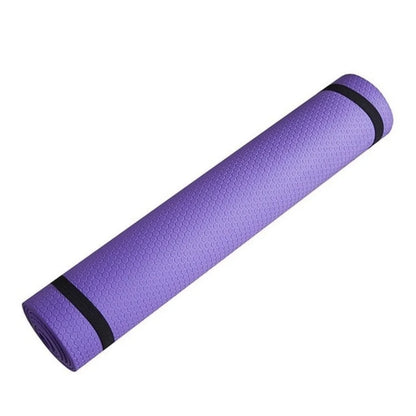 Tapis de yoga antidérapant en mousse EVA confortable de 3 à 6 mm d'épaisseur, idéal pour le yoga, le Pilates et la gymnastique.