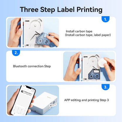 Niimbot B18 Thermal Transfer Label Printer Mini Label Maker for Perfume/Cable/Garden Self-Adhesive Labels Long-term Storage