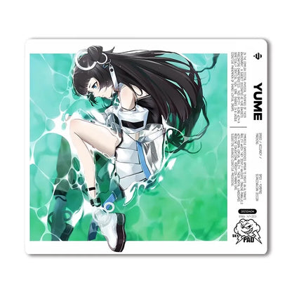 Skypad SORA YUME Glass Gaming Mouse Pad 260x210mm Smooth Frosted Surface Customize Mat FPS Office Esports Game Glass Mouse Pads