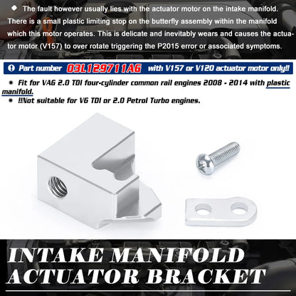 Car Automobile Intake Manifold P2015 Repair Bracket Holder Stand 03L129711AG For VW Audi Skoda Seat 2.0 TDI CR Accessories New