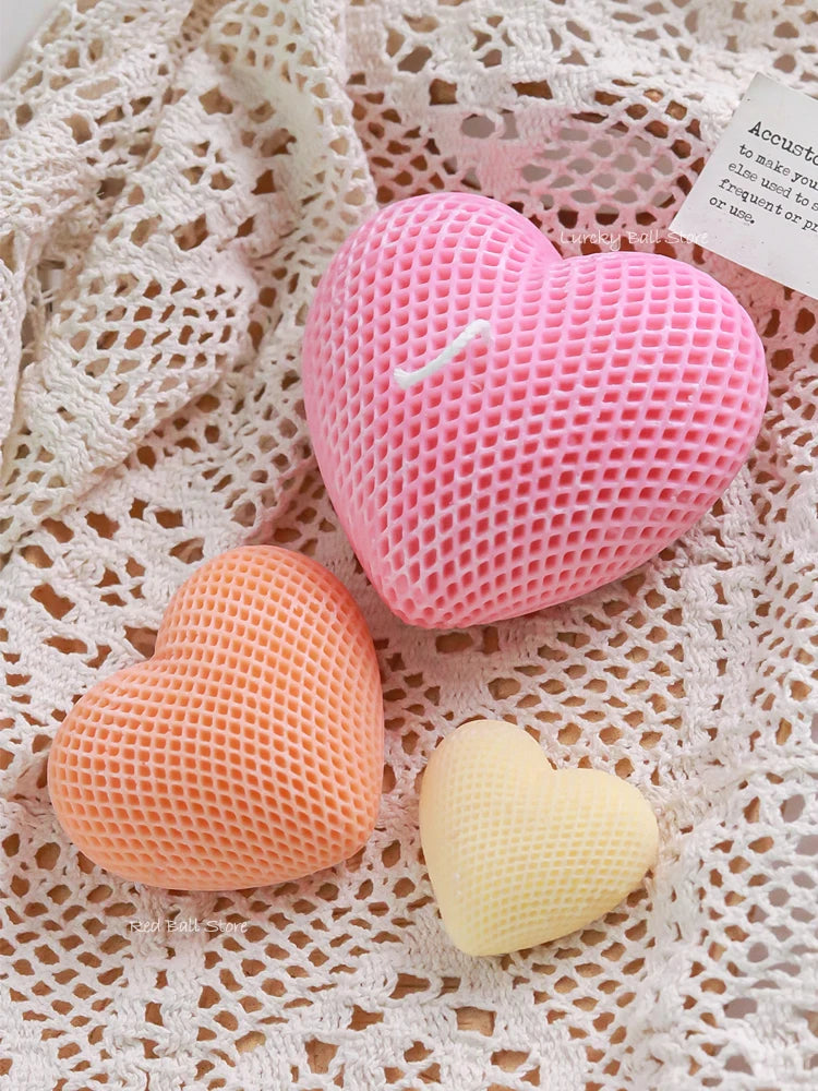 Love Silicone Mold Heart Soap Candle Making Supplies Mould Mousse Cake DIY Wedding Chocolate Baking Decor Valentine's Day Gifts