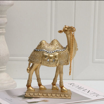 Classic Light Luxury Art Camel Statue: Indoor Decorative Item for Christmas, Halloween, Hanukkah, Thanksgiving, Valentine'S Day