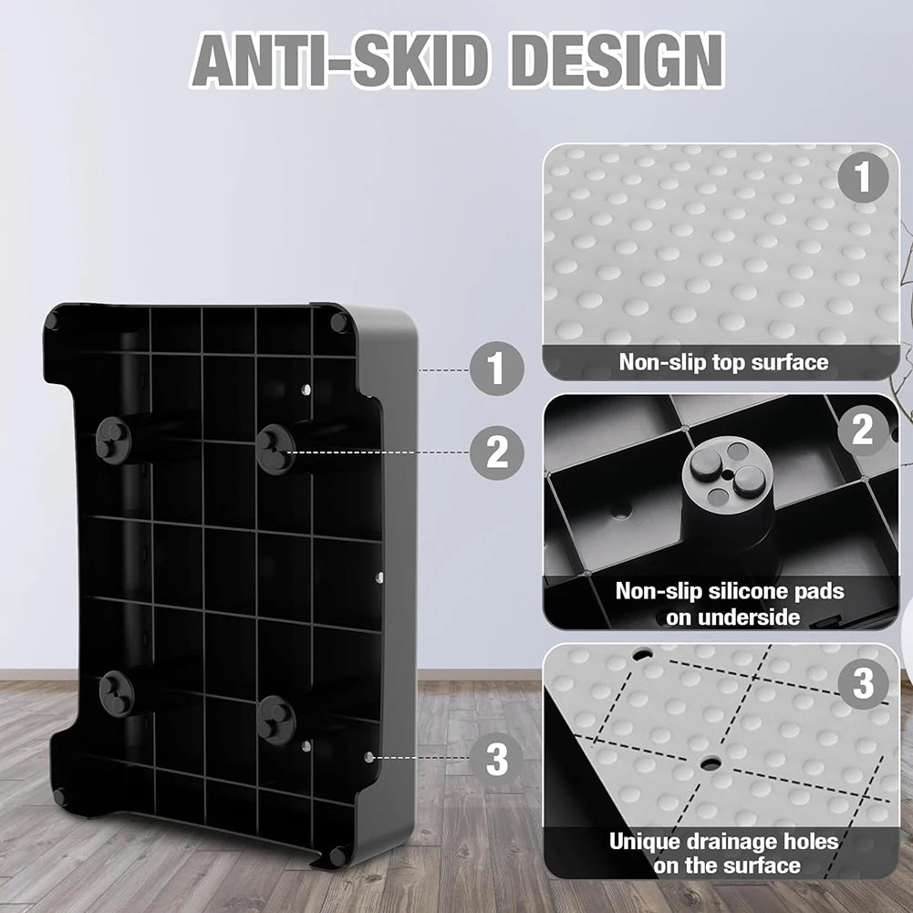 Mobility Step Stool, Non-Slip Step Platform Indoor and Outdoor, Portable Step Riser for Adults & Seniors, Safety Step for Car, B