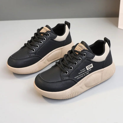 New Women's Shoes 2024 Spring Thick Sole Elevated Shoes Sports Shoes Women's Shoes Student Street Casual Board Shoes