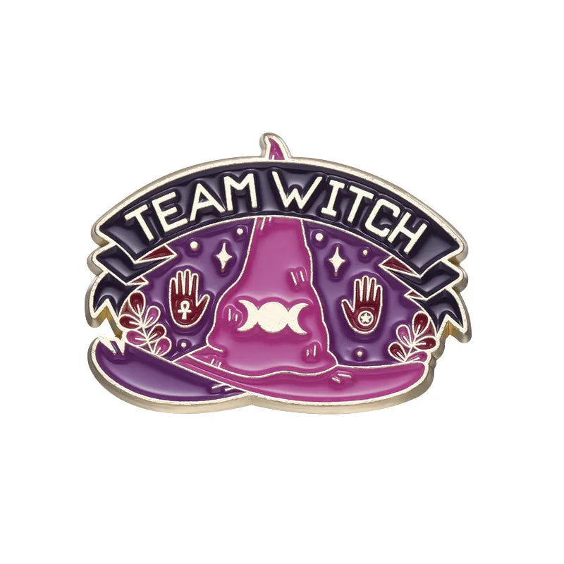 Broche animalière Halloween Potion magique Chaton Série Badge en métal Petit cadeau Broches décoratives en gros Épingles à sac pour sacs à dos