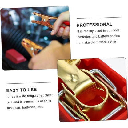 1 Pair Car Battery Terminal Connectors, Battery Quick Release Connectors Positive & Negative Quick Release Clamps Top Post Clips