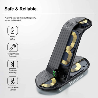 Wireless Charger, ZHIKE 4 in 1 20W Wireless Charging Station Compatible with Galaxy Phone/Watch/Buds.