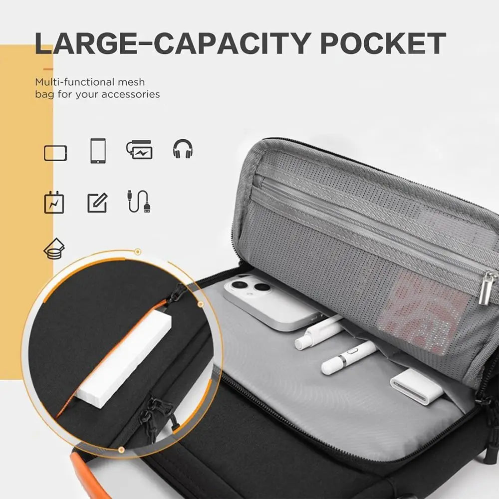 Universal 11/13.3inch Tablet Sleeve Bag Large Capacity Shockproof Laptop Shoulder Bag Waterproof Multilayer Tablet Storage Bag