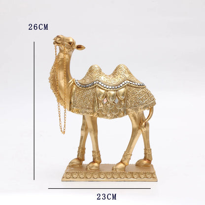Classic Light Luxury Art Camel Statue: Indoor Decorative Item for Christmas, Halloween, Hanukkah, Thanksgiving, Valentine'S Day
