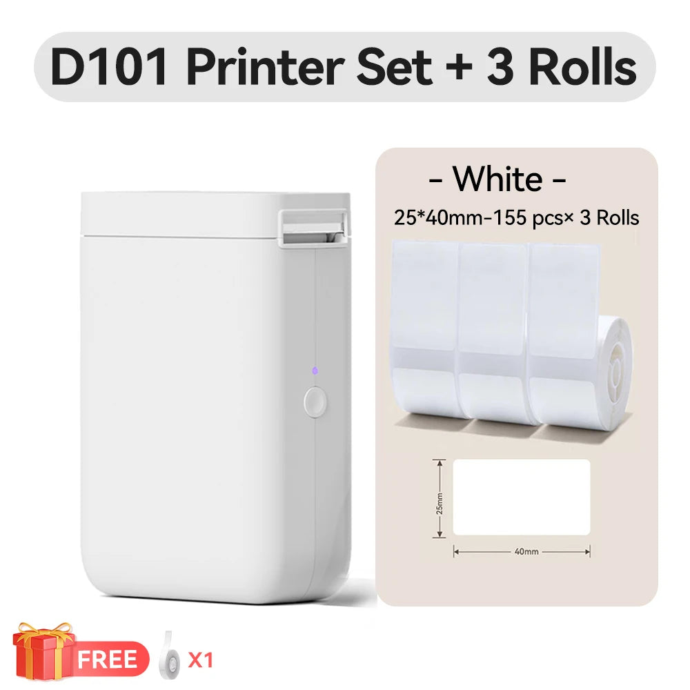 Niimbot D11 D110 D101 H1S Mini Thermal Printer Pocket Label Maker USB Bluetooth Label Stick Printer Inkless DIY Name Price Tag