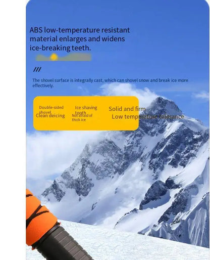 Grattoir à glace pour voiture, pelle à neige, outil de déneigement ergonomique pour pare-brise, dégivrage de vitres automobiles en hiver, portable et multifonction