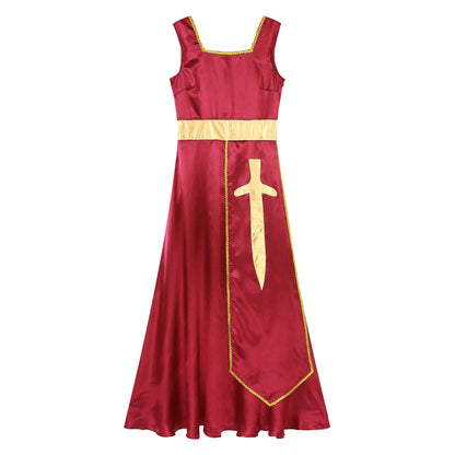 Women Robe Praise Lyrical Dance Dress Church Choir Worship Liturgical Performance Costume Sleeveless Tunic Gown Dancewear Clothe