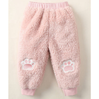 0-3Years Baby Girl Clothes Set Cute Bear O-neck Long Sleeve Top+Thick Pants Autumn&Winter Warm Clothing Outfit for Toddler Girl