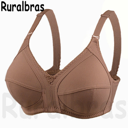 Ruralbras Sexy Women's Bras Wireless Full Coverage D/E/F for Plus Size Non Padded Comfort Soft Bra Minimizer Top Female Lingerie