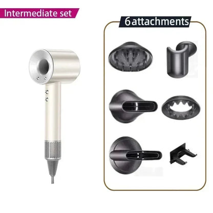 2025 Super Hair Dryer 220V Leafless Hair Dryer Personal Hair Care Styling Negative Ion Tool Schedule Negative Ion Electric Dryer