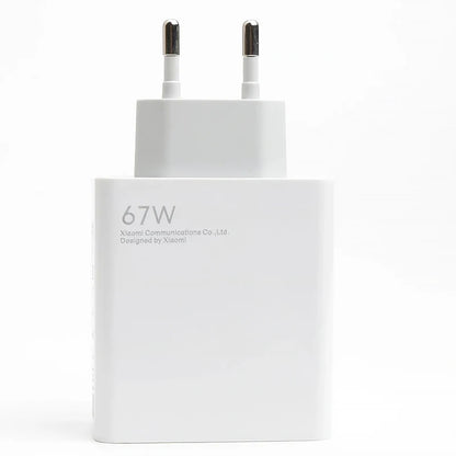 Xiaomi Charger 67W EU Original Fast Charge Power Adapter 6A Type C Cable For Xiaomi 12 11 POCO X5 X4 Pro Redmi Note 9 10 11 Pro