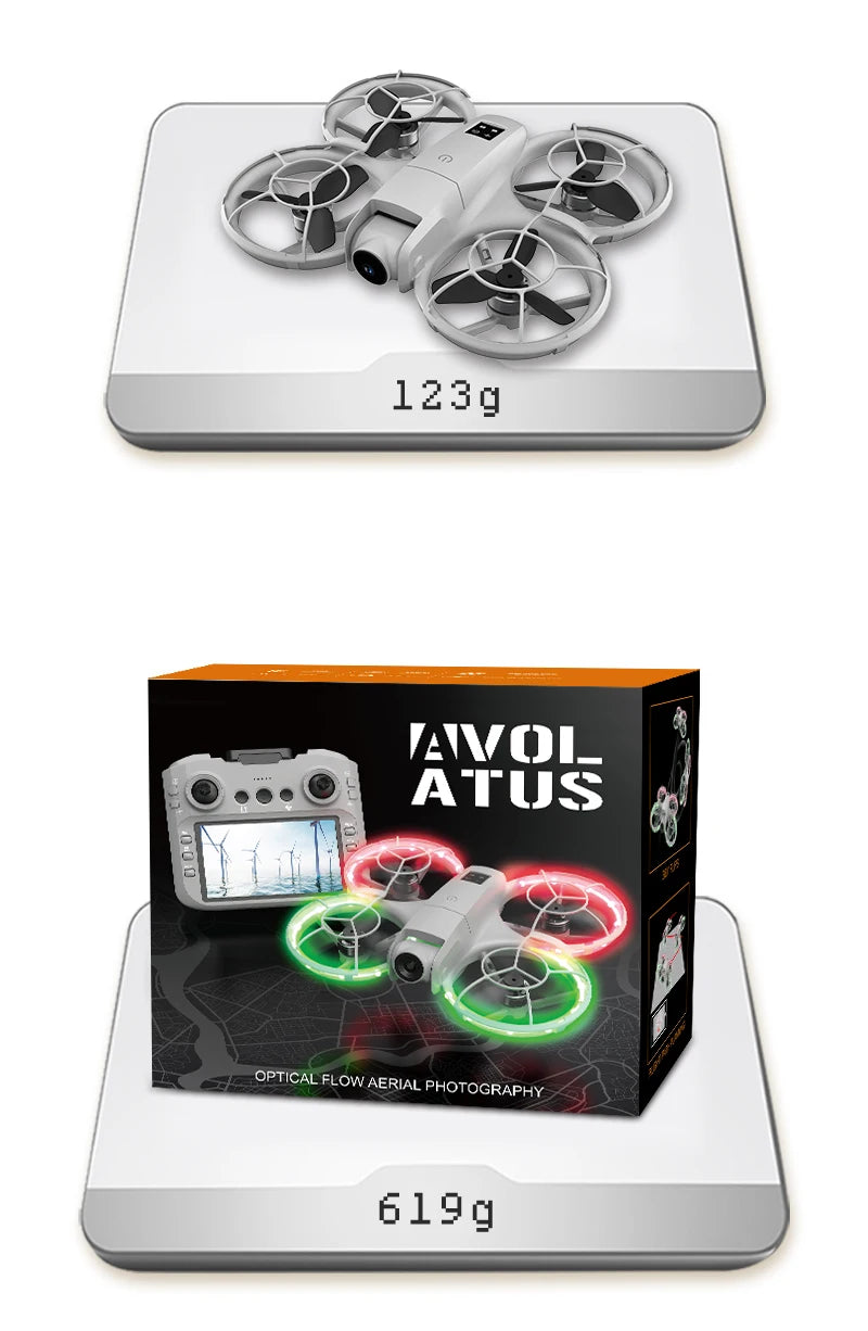 H137 PRO RC Drone 4K Professional HD Aerial 180° Dual Camera Photography Brushless Screen Remote Control Aircraft Quadcopter Toy