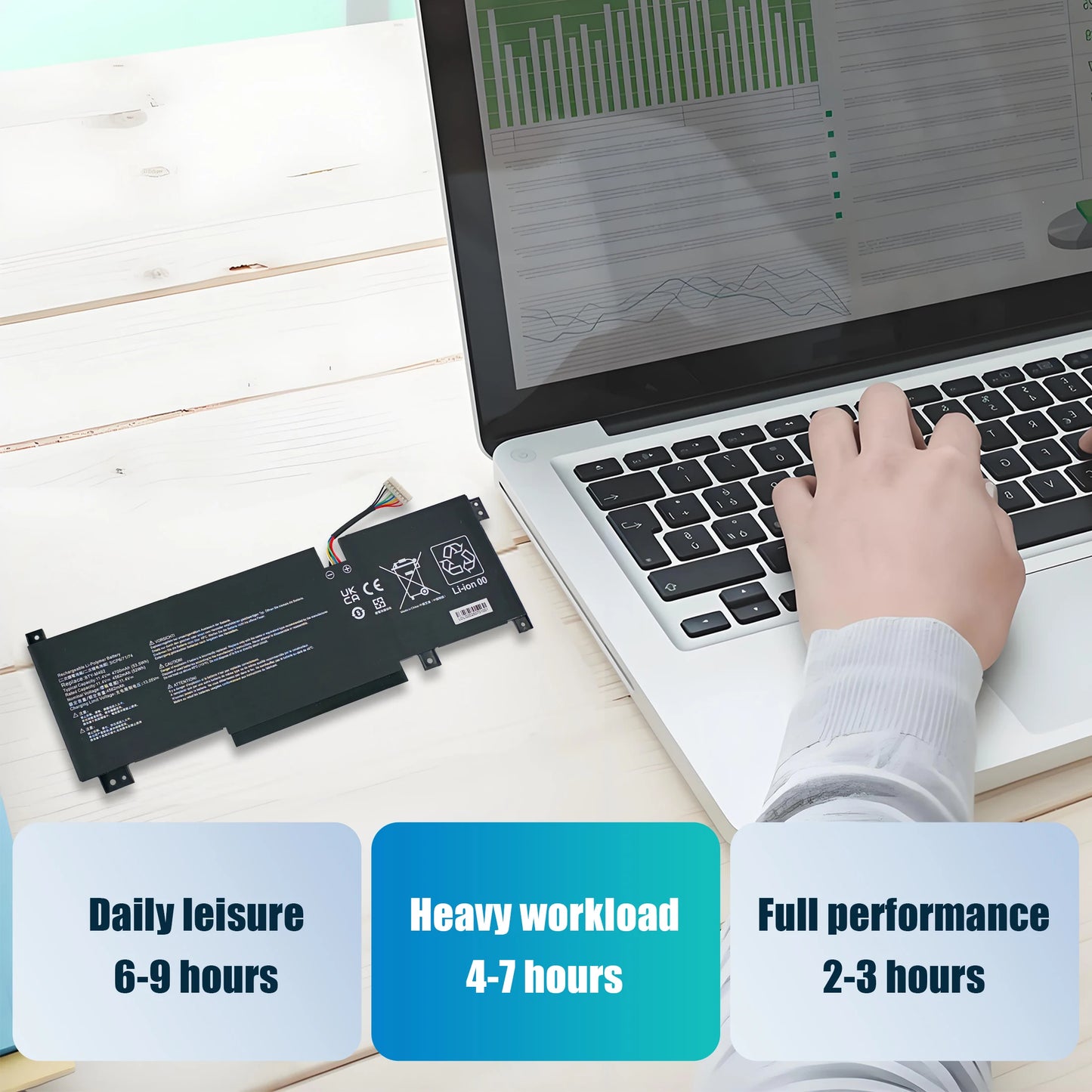 BTY-M492(white)  For Msi Bravo C7VF Stealth A13VF-021UK Sword 15 A13V A11UE A11UG Cyborg 15 A12VF CrosshAir 17 A11UCK A11UDK