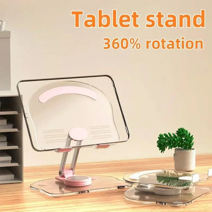 Foldable Tablet Support Office Desk Cell Phone Stand Telephone Versatile Grey Mobile Bracket