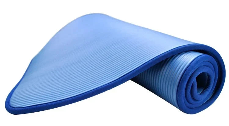 Tapis de yoga extra épais de 10 mm pour débutants, antidérapants, pour la salle de sport, le fitness, le Pilates et la méditation, et pour l'entraînement à domicile.