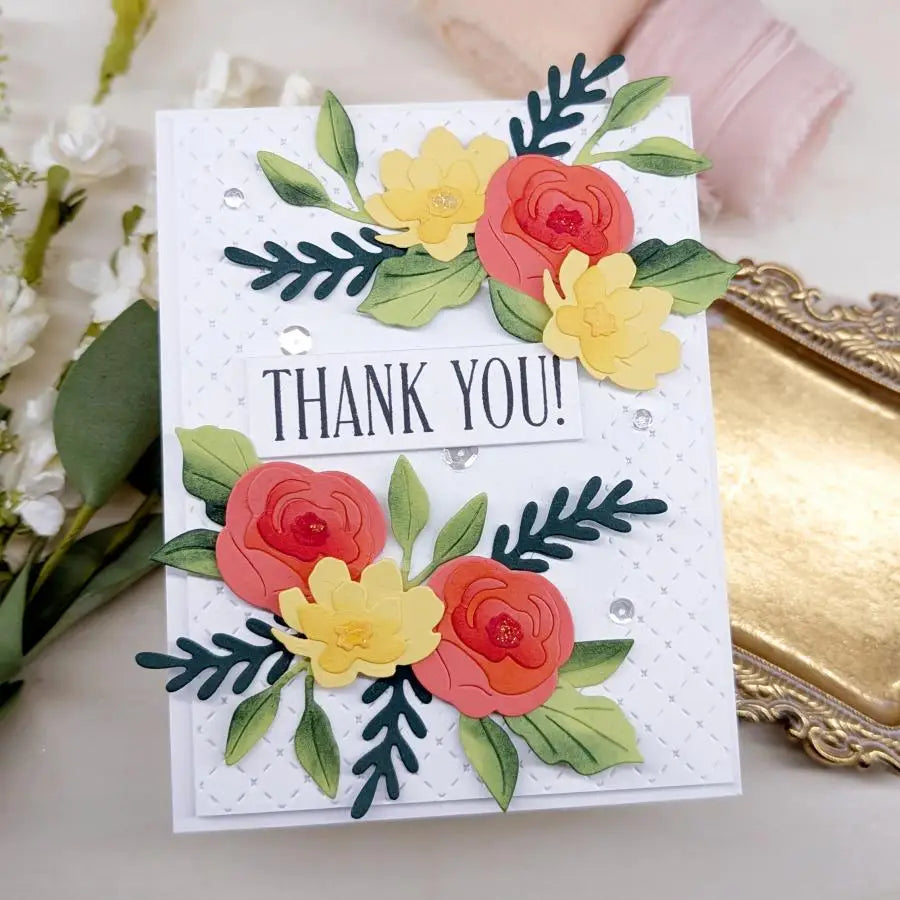 Valentine's Day Love Heart Bouquet Metal Cutting Dies Clear Stamps Breath Stencil Hot Foil DIY Making Card Scrapbook Embossed Te