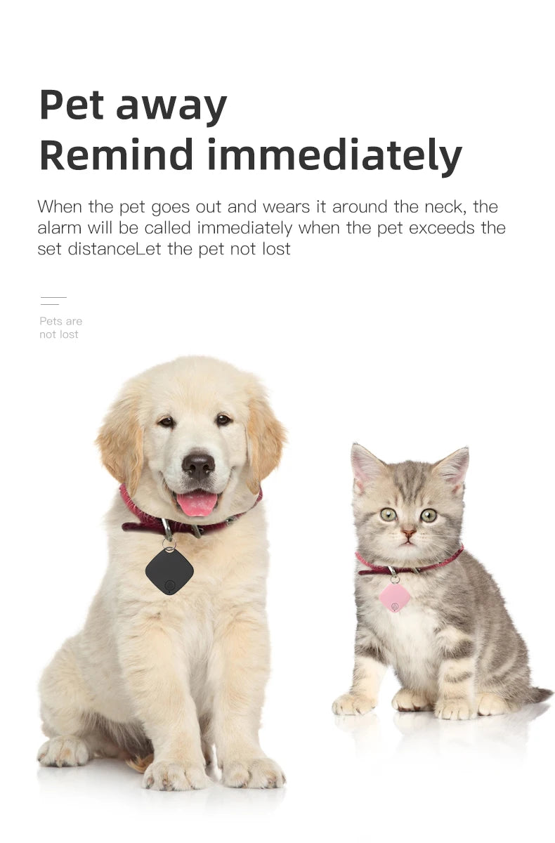 HOMEFISH Mini Bluetooth 5.0 Tracker AntiLost Device Round Pet Kids Bag Wallet Tracking Smart Finder Locator