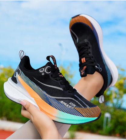 2025 Men's And Women's Professional Carbon Board Marathon Running Shoes Shock Absorption Ultra-light Stable Support Sports Shoes