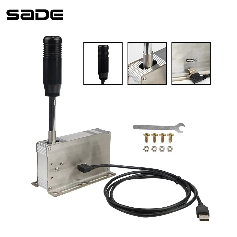 Levier de vitesses séquentiel USB pour jeux de course PC, compatible avec GT T500 et ETS2/Logitech G920 G923 G25 G27 G29 Thrustmaster T300RS