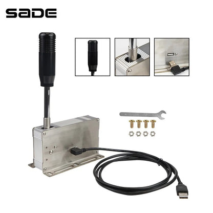 Levier de vitesses séquentiel USB pour jeux de course PC, compatible avec GT T500 et ETS2/Logitech G920 G923 G25 G27 G29 Thrustmaster T300RS
