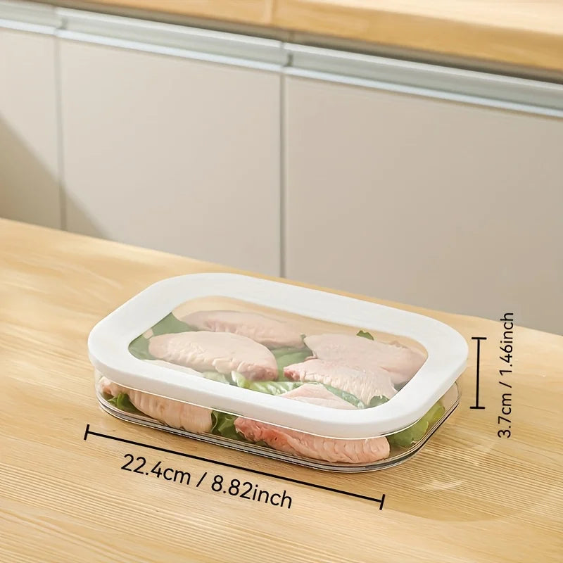 Meat Container for Fridge, Stackable Cold Cuts Storage Containers with Clear Lids for Deli Meat, Bacon, Cheese & Meal Prep