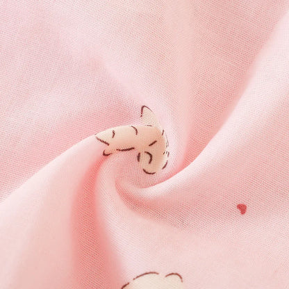 Summer Women Pajamas 3 Pieces Set 100% Gauze Cotton Female Sleepwear Bedroom Set Short sleeved long pants + shorts Woman Piiama