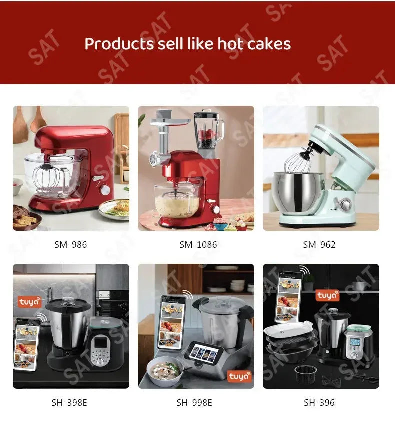 -for Professional Cake Food Mixer Bread 1500W 6L Planetary Aid Kitchen Robot Dough Stand Mixer
