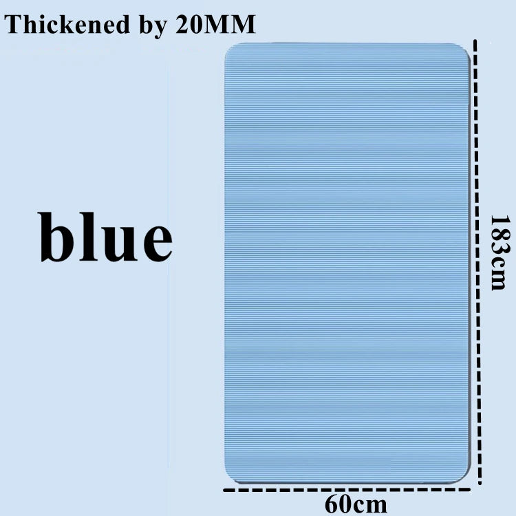 Tapis de yoga épais 183 x 60 cm, antidérapant, en mousse de 20 mm pour un confort optimal, idéal pour le yoga, le Pilates et la gymnastique.